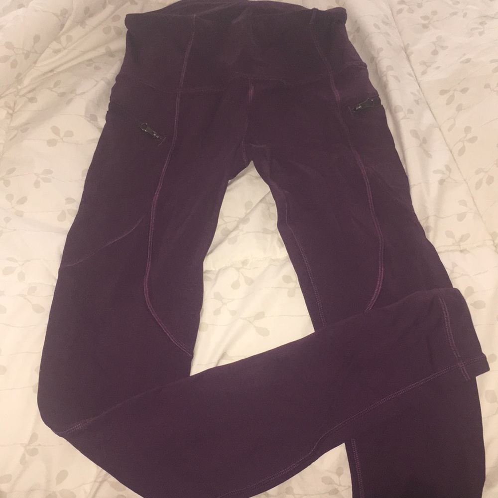 Maroon lulu lemon leggings